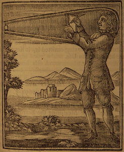 Illustrazione xilografa del disegno della “Picture Box” di Robert Hooke, da Philosophical Experiments and Observations of the Late Eminent Dr. Robert Hooke, a cura di W. Derham, London 1726
