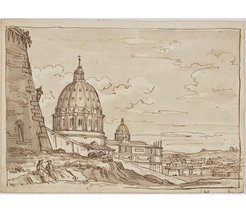 Rome, Bibliotheca Hertziana, inv. D10217: View of San Pietro in Vaticano